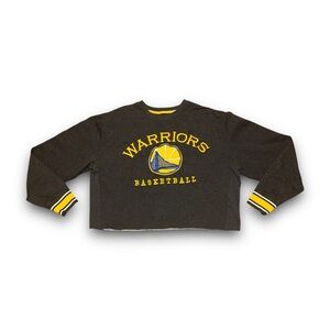 NBA Warriors Cropped Sweatshirt
